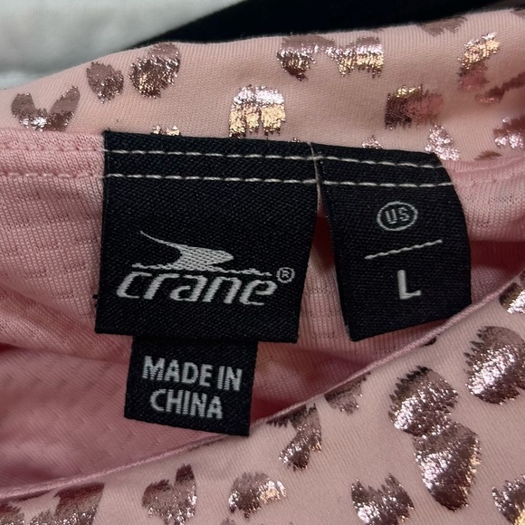 NWT Crane Pink/Animal Print/Shimmer Bodycore Cropped Tank.Barbiecore. Balletcore - Picture 10 of 10